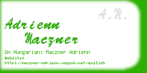adrienn maczner business card